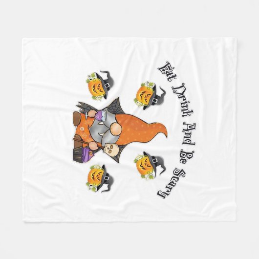 Couverture Polaire Eat Drink And Be Scary Basic Casual (Devant (Horizontal))