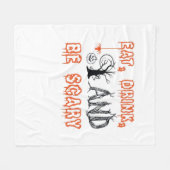 Couverture Polaire Eat Drink And Be Scary Minimal Quote (Devant (Horizontal))
