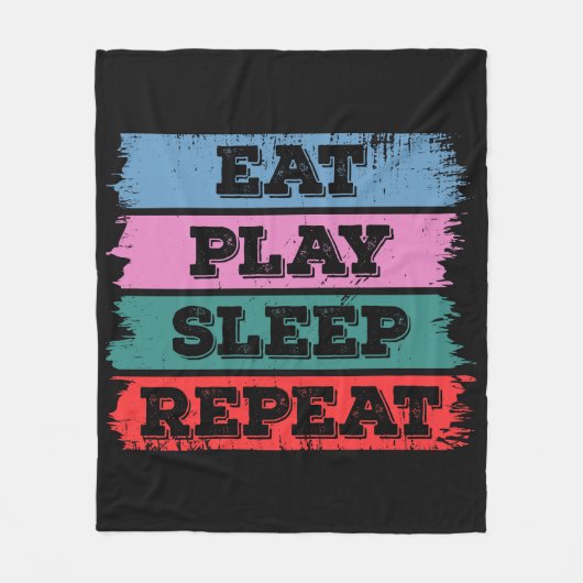 Couverture Polaire Eat.Play.Sleep.Repeat (Devant)