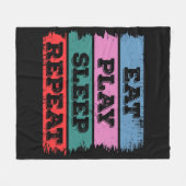 Couverture Polaire Eat.Play.Sleep.Repeat (Devant (Horizontal))