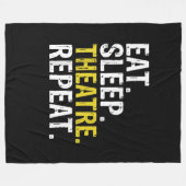 Couverture Polaire Eat Sleep (Devant (Horizontal))
