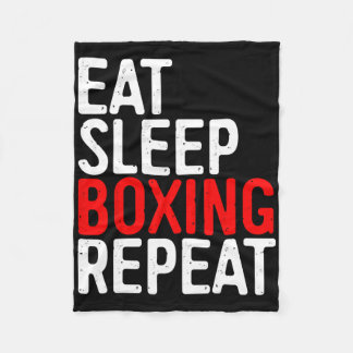 Couverture Polaire Eat Sleep Boxing Répéter Funny Boxer Shirt