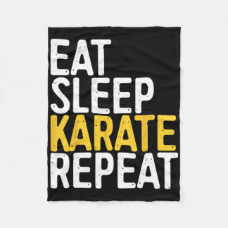 Couverture Polaire Eat Sleep Karate Repeat Shirt Men Women Kids Karat