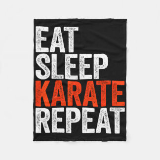 Couverture Polaire Eat Sleep Karate Repeat Shirt Men Women Kids Karat