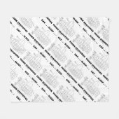 Couverture Polaire Eat Sleep ... Think Statistics (Devant (Horizontal))