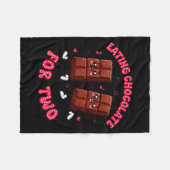 Couverture Polaire Eating Chocolate For Two Pregnancy Valentines Day  (Devant (Horizontal))