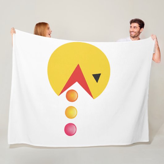 Couverture Polaire Eating Dot (En situation)