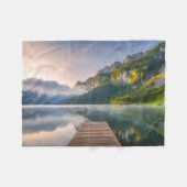 Couverture Polaire Eau | Azure Alpine Lake, Autriche (Devant (Horizontal))