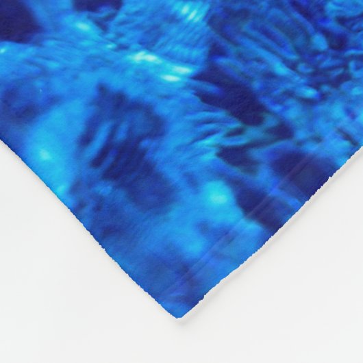 Couverture Polaire Eau Bleue Abstraite Et Glace (Coin)
