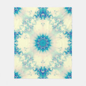 Couverture Polaire Eau congelée Flocon d'hiver bleu gelé (Devant)