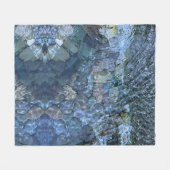 Couverture Polaire Eau de ruissellement, ruisseau, vapeur, Pierres so (Devant (Horizontal))