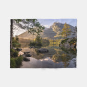 Couverture Polaire Eau | Lac Hintersee Berchtesgaden Allemagne (Devant (Horizontal))