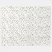 Couverture Polaire Eau naturelle - Foliage botanique (Devant (Horizontal))