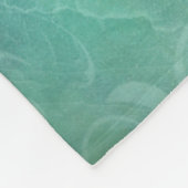 Couverture Polaire Eaux bleues, Cheval de mer et floraison (Coin)