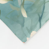 Couverture Polaire Eaux tranquilles : Aquarelle Koi Motif de poissons (Coin)