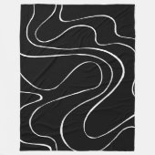 Couverture Polaire Ebb et flux 2 - Noir sur blanc (Devant)