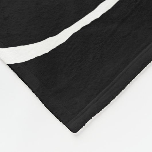 Couverture Polaire Ebb et flux 2 - Noir sur blanc (Coin)