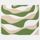 Couverture Polaire Ebb et flux 4 - Blanc, Sable et Palm Green (Devant (Horizontal))
