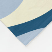 Couverture Polaire Ebb et flux 4 - Bleu foncé, Bleu clair et Crème (Coin)