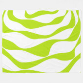 Couverture Polaire Ebb et flux 4 en Lime vert et blanc (Devant (Horizontal))