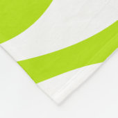 Couverture Polaire Ebb et flux 4 en Lime vert et blanc (Coin)