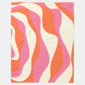 Couverture Polaire Ebb et flux 4 - rose, orange et crème (Devant)