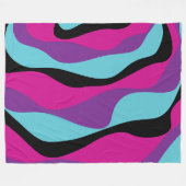 Couverture Polaire Ebb et flux 4 - rose, pourpre, bleu et noir (Devant (Horizontal))