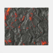 Couverture Polaire Ébullition de la lave volcanique rocheuse (Devant (Horizontal))