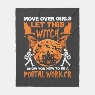 Couverture Polaire Écartez-vous les filles laissez la sorcière facteu