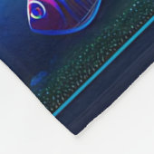 Couverture Polaire "Échappement de l'aquarium enchanté" (Coin)