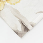 Couverture Polaire Écharpe Jaune Clair Anniversaire Chien Blanc (Coin)