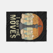 Couverture Polaire Échecs de la figure d'échecs du roi du pion et éch (Devant (Horizontal))