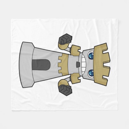 Couverture Polaire Échecs Pièce Rook Échecs (Devant (Horizontal))