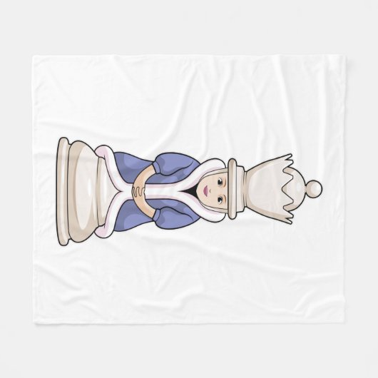 Couverture Polaire Échecs Queen Chess (Devant (Horizontal))