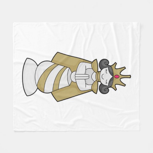 Couverture Polaire Échecs Queen Crown Chess (Devant (Horizontal))