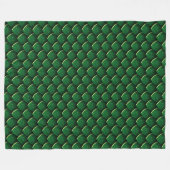Couverture Polaire Échelle de dragon vert (Devant (Horizontal))