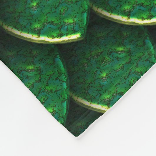 Couverture Polaire Échelle de dragon vert (Coin)