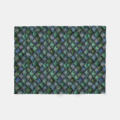 Couverture Polaire Échelles de dragon - émeraude (Devant (Horizontal))