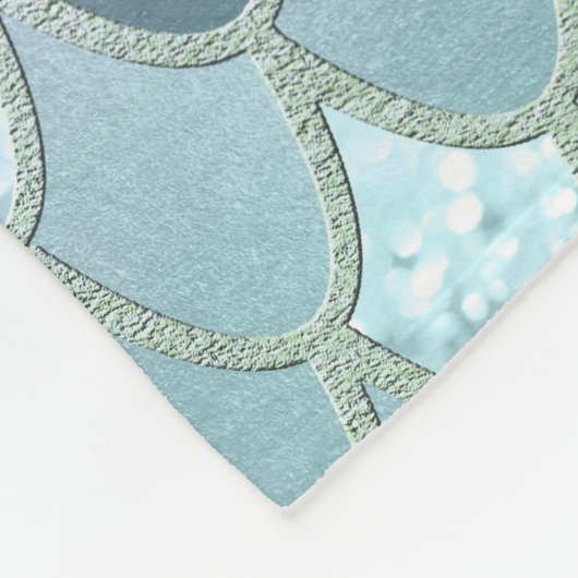 Couverture Polaire Échelles de Parties scintillant de sirène #2 (Coin)