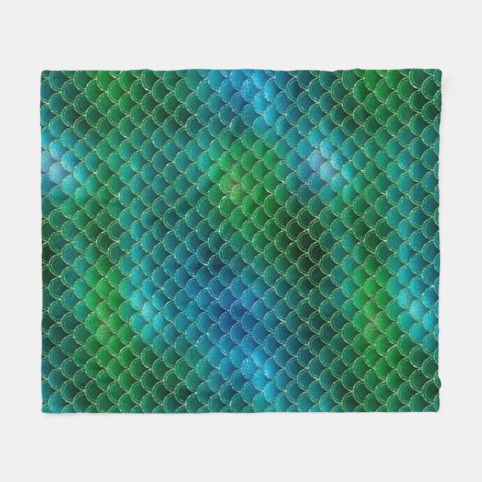 Couverture Polaire Échelles de sirène (Devant (Horizontal))