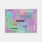 Couverture Polaire Échelles lumineuses personnalisées de sirène de (Devant (Horizontal))