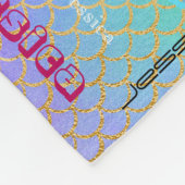 Couverture Polaire Échelles lumineuses personnalisées de sirène de (Coin)