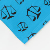 Couverture Polaire Échelles nommées personnalisées de justice de bleu (Coin)