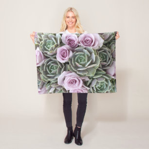 Couverture Polaire Echeverias et Blanche de la flotte Rose