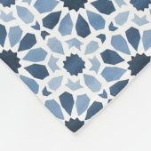 Couverture Polaire Echos andalous : Geometry marocaine Boho (Coin)