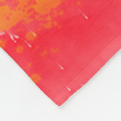 Couverture Polaire Éclaboussure d'aquarelle arc-en-ciel stylée chic (Coin)