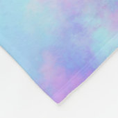 Couverture Polaire éclaboussure d'aquarelle opale : (Coin)