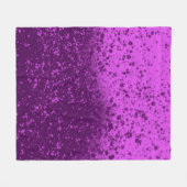 Couverture Polaire Éclaboussure monochrome pourpre royal (Devant (Horizontal))