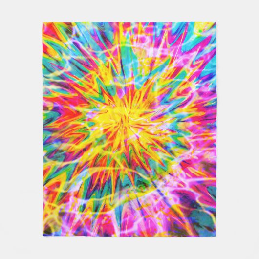 COUVERTURE POLAIRE ÉCLABOUSSURE TIE DYE (Devant)