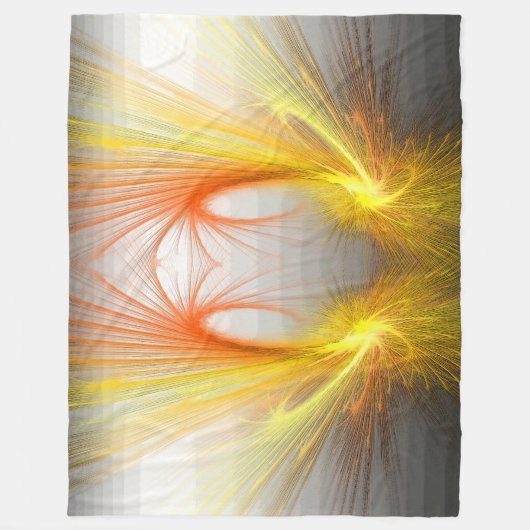 Couverture Polaire Éclair abstrait - fractal (Devant)